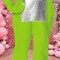 Toddler Teletubbies Green Dipsy Costume Polyester Outfit with Hood & Mittens
